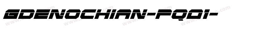 GdEnochian-pqO1字体转换