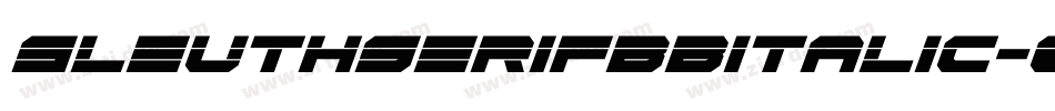SleuthserifbbItalic-0xGd字体转换