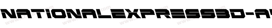 NationalExpress3D-a4PJ字体转换