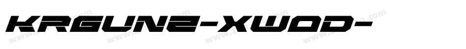 KrGunz-XWOd字体转换 KrGunz-XWOd字体转换