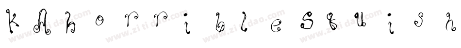 KAHorribleSquish字体转换