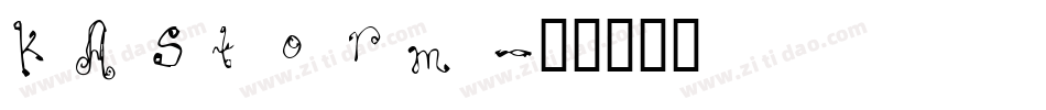 KAStorm字体转换