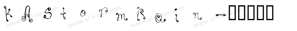 KAStormRain字体转换