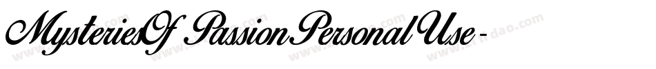 MysteriesOfPassionPersonalUse-YzX5o字体转换