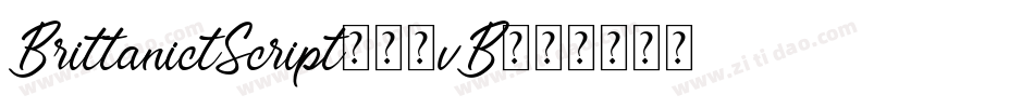 BrittanictScript-85vB字体转换