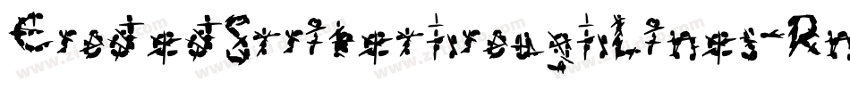 ErodedStrikethroughLines-Rnde字体转换