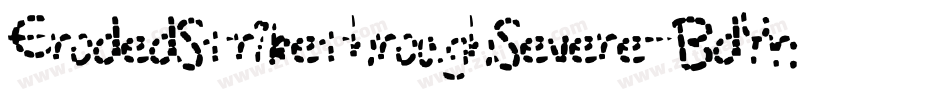 ErodedStrikethroughSevere-BdYn字体转换