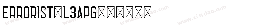 Errorist-L3apg字体转换