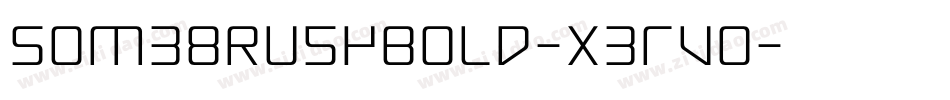 SomebrushBold-x3RV0字体转换