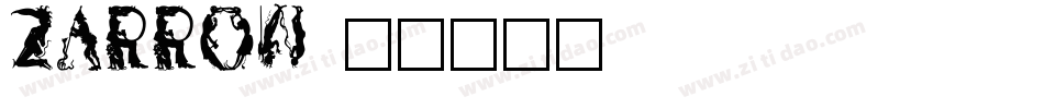 Zarrow字体转换