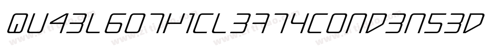 Quaelgothicleftycondensed-DGoR字体转换