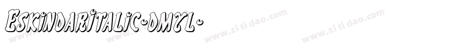 EskindarItalic-dmyl字体转换