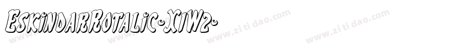 EskindarRotalic-X1W2字体转换