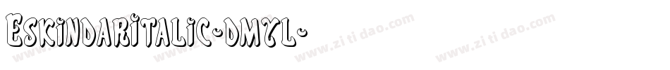 EskindarItalic-dmyl字体转换