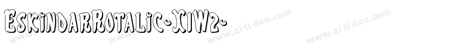 EskindarRotalic-X1W2字体转换