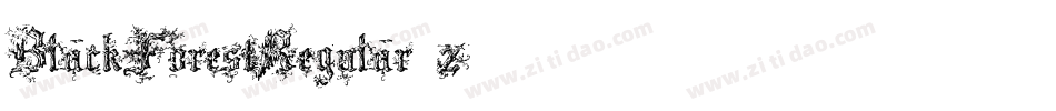 BlackForestRegular-z824字体转换