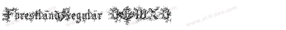 ForestlandRegular-VGWXV字体转换