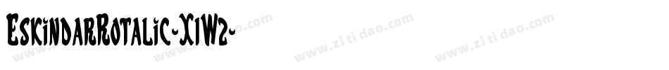 EskindarRotalic-X1W2字体转换