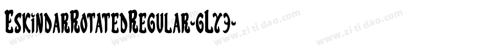 EskindarRotatedRegular-gLy3字体转换