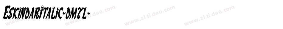 EskindarItalic-dmyl字体转换