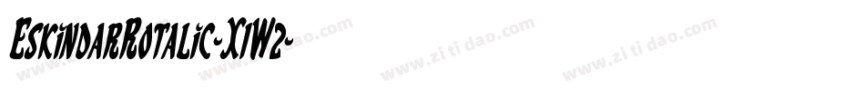 EskindarRotalic-X1W2字体转换