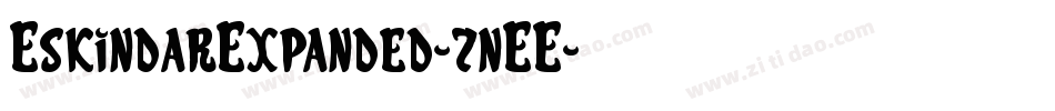 EskindarExpanded-7nEE字体转换