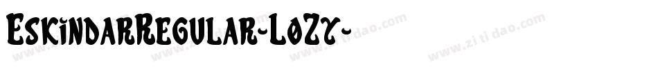 EskindarRegular-L0Zy字体转换