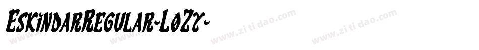 EskindarRegular-L0Zy字体转换