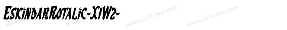 EskindarRotalic-X1W2字体转换