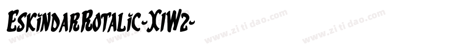 EskindarRotalic-X1W2字体转换