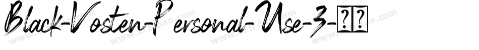 Black-Vosten-Personal-Use-3字体转换
