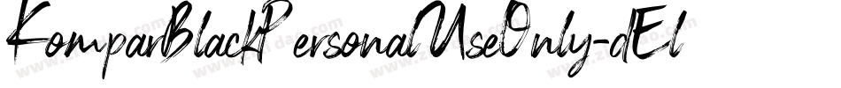KomparBlackPersonalUseOnly-dElx字体转换