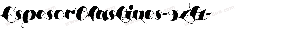 EspesorOlasLines-9zY7字体转换