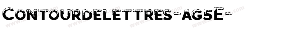 Contourdelettres-ag5E字体转换
