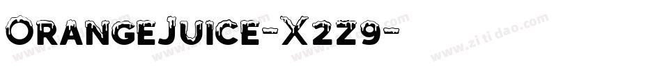 OrangeJuice-X2z9字体转换