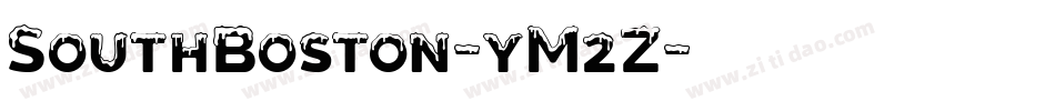 SouthBoston-yM2Z字体转换