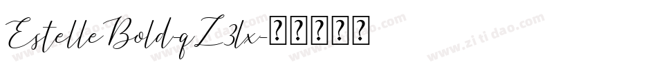 EstelleBold-qZ3lx字体转换