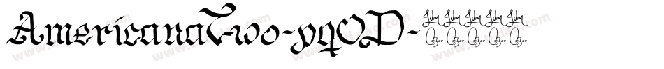 AmericanaTwo-pq0D字体转换
