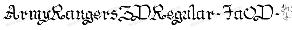 ArmyRangers3DRegular-7a0D字体转换