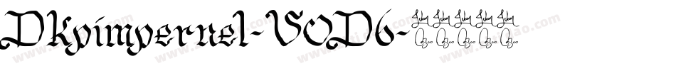 Dkpimpernel-V0D6字体转换