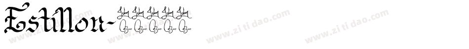 Estillon字体转换