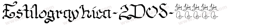 Estilographica-2D0d字体转换