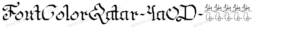 FontColorQatar-4a0D字体转换