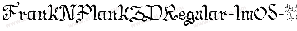 FrankNPlank3DRegular-lm0d字体转换