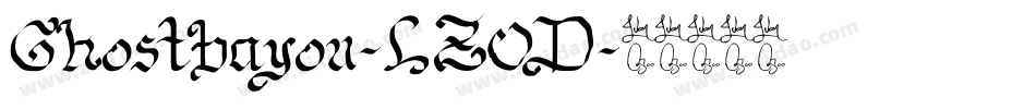 Ghostbayou-LZ0D字体转换