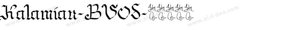 Kalamian-BV0d字体转换 Kalamian-BV0d字体转换