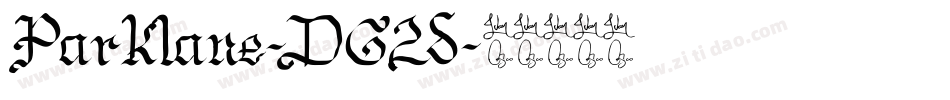 Parklane-DG2d字体转换