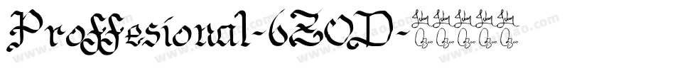 Proffesional-6Z0D字体转换