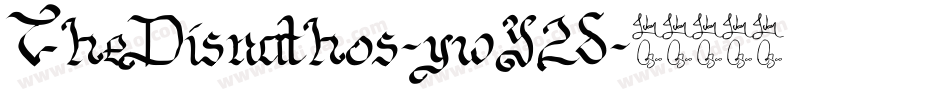 TheDisnathos-ywY2d字体转换