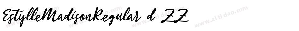 EstylleMadisonRegular-d1ZZ字体转换